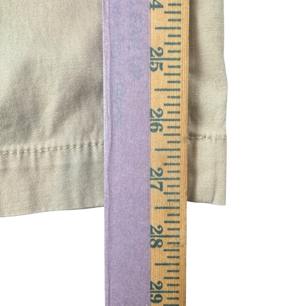 Talbots Womens Petite 0P Chino Pants Khaki Tan Straight Leg Mid Rise Stretch - Picture 4 of 7